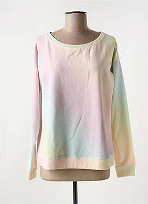 Pull coupe droite manches longues jaune JUVIA femme
