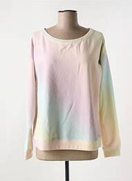 Pull col rond manches longues jaune JUVIA femme