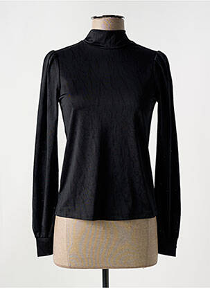 Pull col roulé coupe cintrée manches longues noir LOLA ESPELETA femme
