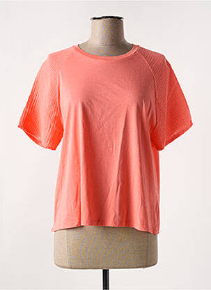 T-shirt coupe cintrée manches courtes orange HARRIS WILSON femme