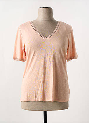 T-shirt col v manches courtes orange LOLA ESPELETA femme