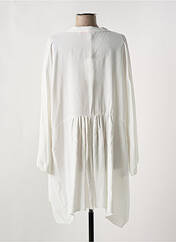 Gilet manches longues blanc LA FEE MARABOUTEE pour femme seconde vue