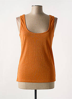 Débardeur orange LA FEE MARABOUTEE pour femme