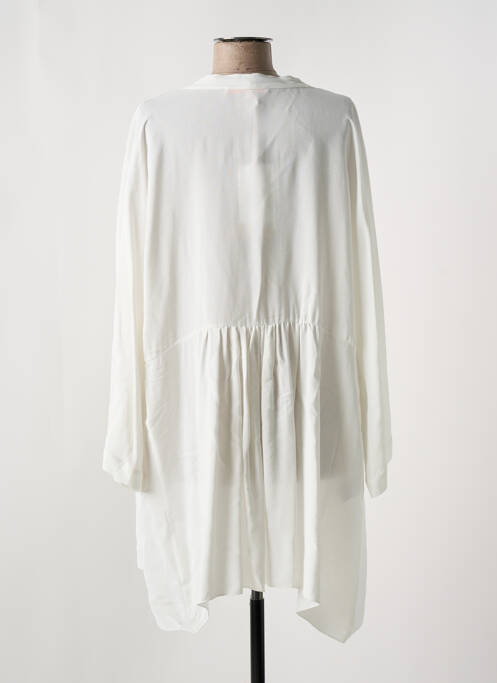 Gilet manches longues blanc LA FEE MARABOUTEE pour femme