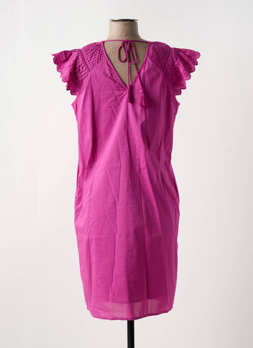 Robe mi-longue violet LA FEE MARABOUTEE pour femme