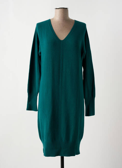 Robe pull vert LA FEE MARABOUTEE pour femme