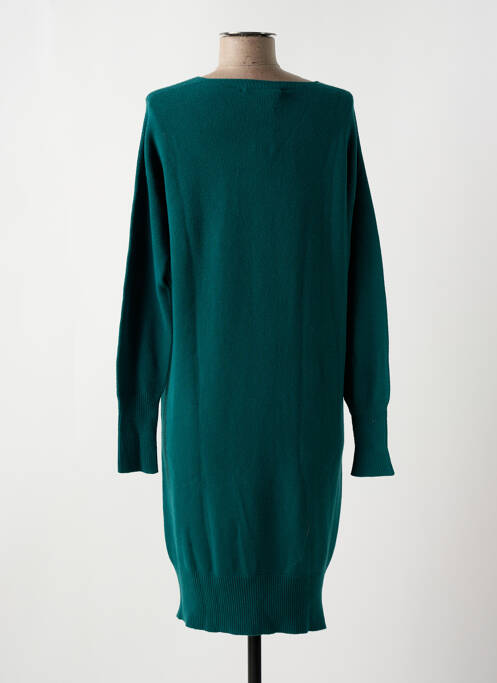 Robe pull vert LA FEE MARABOUTEE pour femme