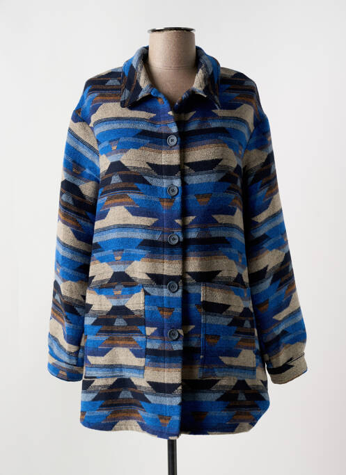 Veste casual bleu LA FEE MARABOUTEE pour femme