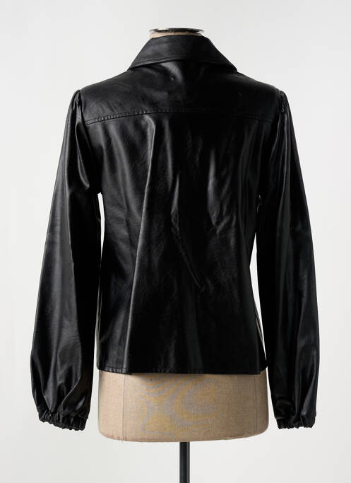 Veste simili cuir noir LA FEE MARABOUTEE pour femme