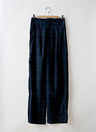 Pantalon large fermeture zippée sous rabat boutonné taille haute bleu HARRIS WILSON femme