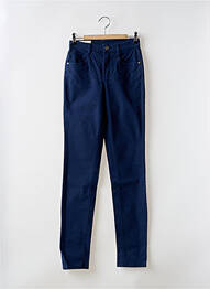 Pantalon slim tissage popeline taille normale bleu LOLA ESPELETA femme