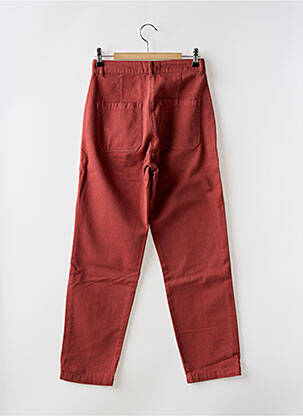 Pantalon droit tissage popeline taille normale rouge HARRIS WILSON femme