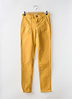 Pantalon droit stretch taille normale jaune LOLA ESPELETA femme