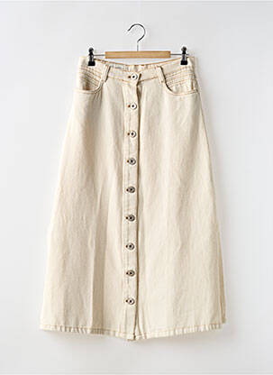 Jupe longue coupe évasée beige LOLA ESPELETA femme