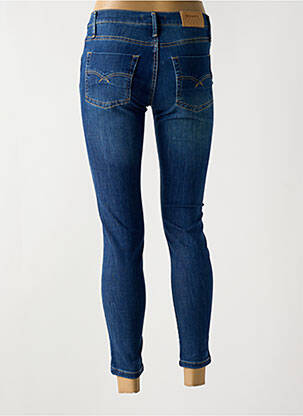 Jeans coupe slim tissage brut taille normale bleu DESGASTE femme