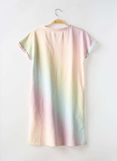 Robe courte coupe évasée manches courtes jaune JUVIA femme