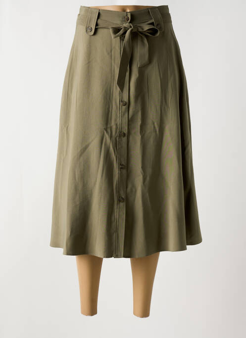 Jupe mi-longue vert TINTA pour femme