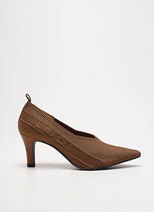 Escarpins bout pointu talon de 4 à 6cm marron 112305493705 femme