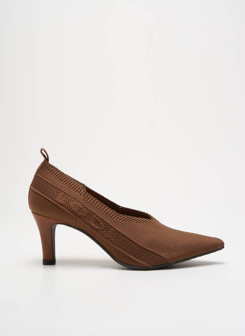 Escarpins bout pointu talon de 4 à 6cm marron 112305493705 femme