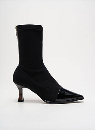 Bottines/boots matière lisse talon de 4 à 6cm noir LODI femme