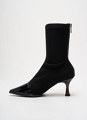 Bottines/boots matière lisse talon de 4 à 6cm noir LODI femme