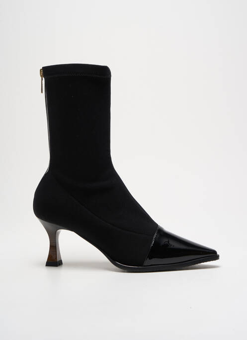 Bottines/boots matière lisse talon de 4 à 6cm noir LODI femme