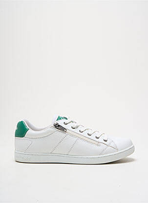 Baskets fermeture zip et lacets bout rond blanc PALLADIUM homme