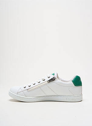 Baskets fermeture zip et lacets bout rond blanc PALLADIUM homme
