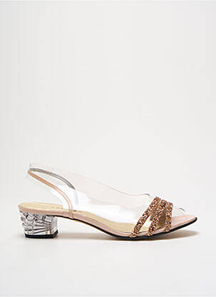 Sandales/Nu pieds beige AZUREE pour femme