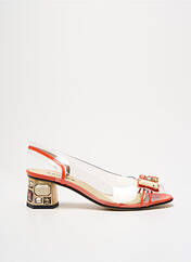 Sandales/Nu pieds orange AZUREE pour femme seconde vue