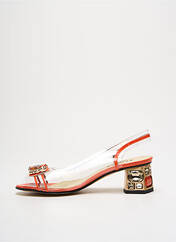 Sandales/Nu pieds orange AZUREE pour femme seconde vue