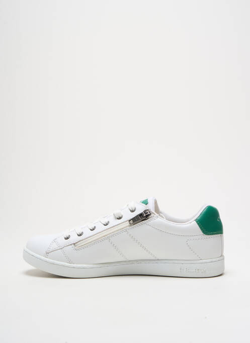 Baskets fermeture zip et lacets bout rond blanc PALLADIUM homme