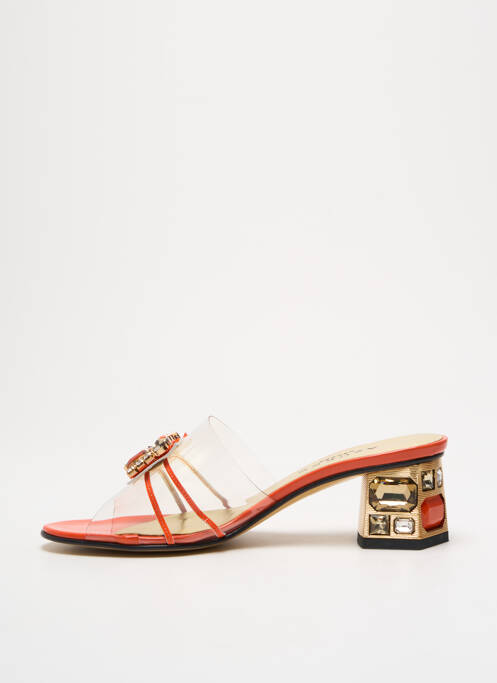 Mules/Sabots orange AZUREE femme