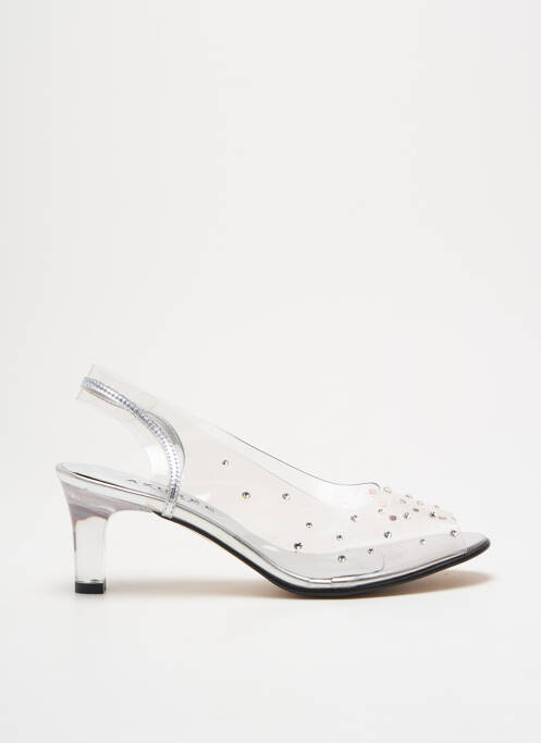 Sandales/Nu pieds argent AZUREE pour femme