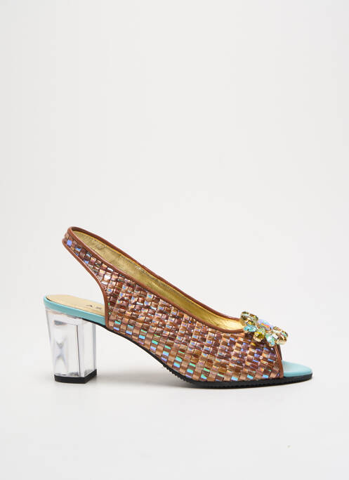 Sandales/Nu pieds marron AZUREE pour femme