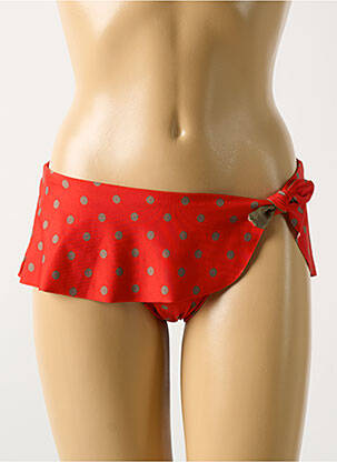 Bas de maillot de bain stretch culotte rouge ANTIGEL femme