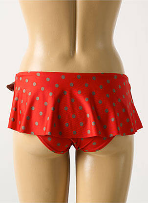 Bas de maillot de bain stretch culotte rouge ANTIGEL femme