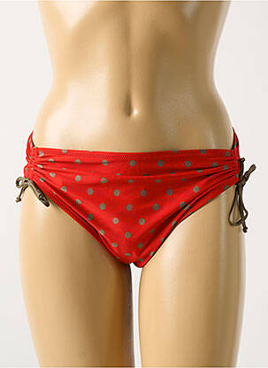 Bas de maillot de bain stretch culotte rouge ANTIGEL femme