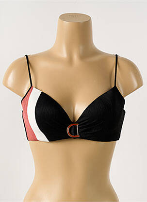 Haut de maillot de bain stretch haut soutien-gorge moulé noir LISE CHARMEL femme