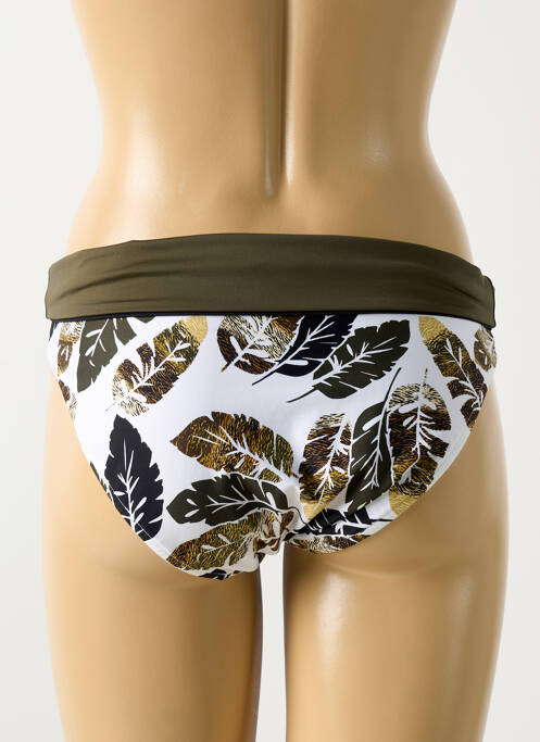Bas de maillot de bain imprimé fantaisie culotte vert LISE CHARMEL femme