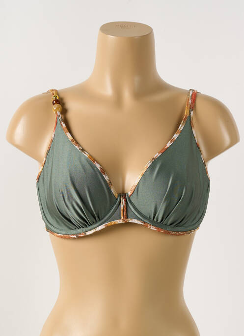 Haut de maillot de bain stretch haut soutien-gorge emboitant vert MARIE JO femme