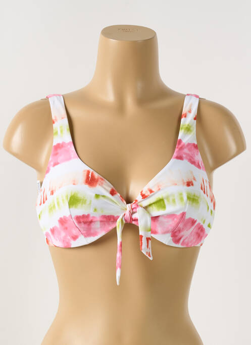 Haut de maillot de bain stretch haut soutien-gorge balconnet blanc PASSIONATA femme