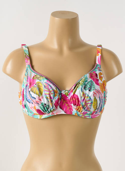 Haut de maillot de bain blanc ANTIGEL pour femme