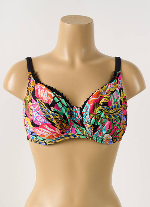 Haut de maillot de bain noir ANTIGEL pour femme