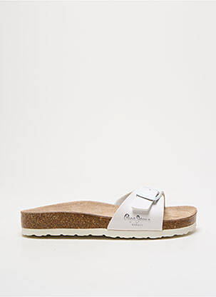 Mules/sabots matière lisse bout ouvert blanc PEPE JEANS garcon