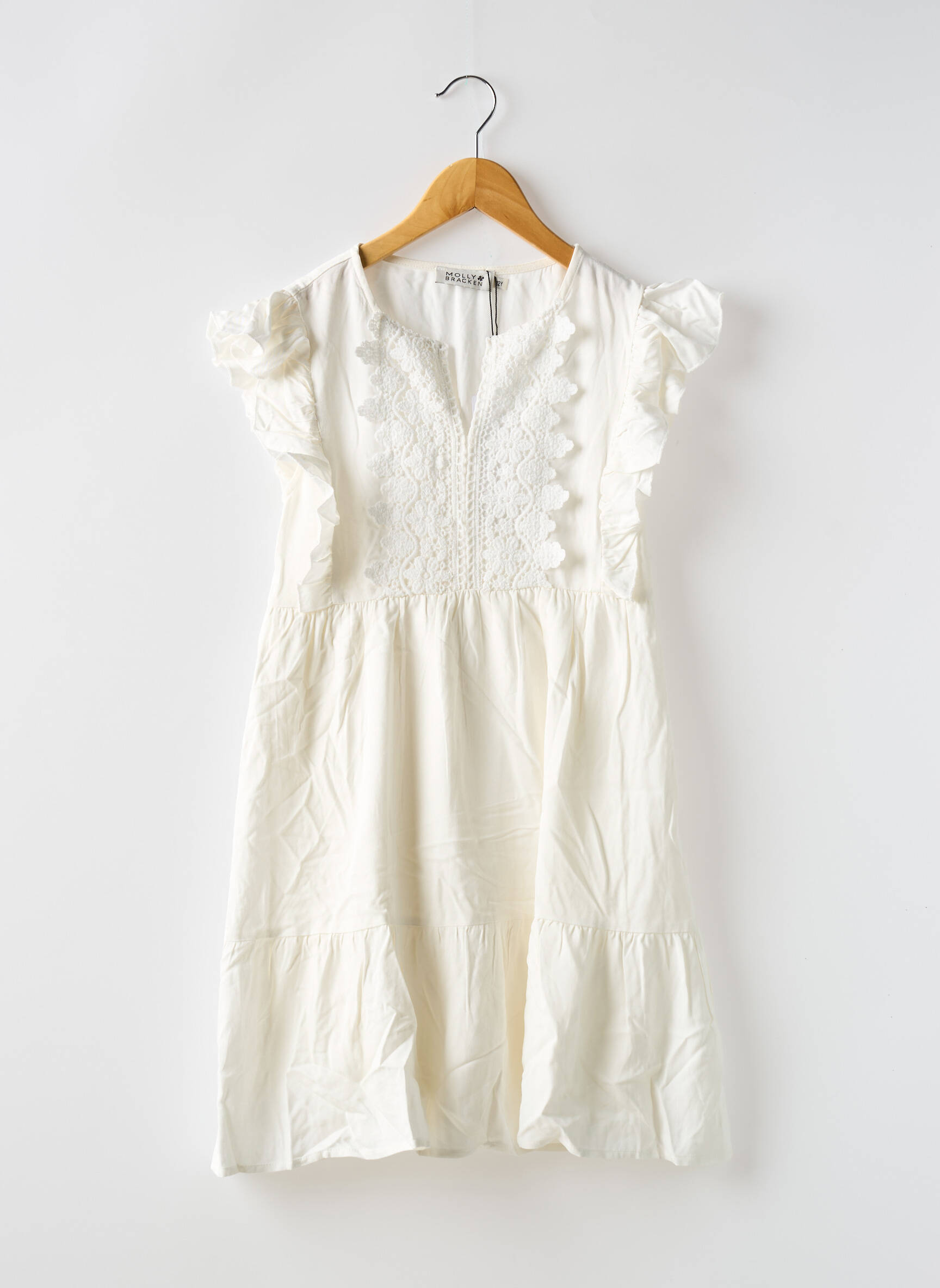 Robe Mi-longue Doublure Blanc Molly Bracken Fille 2530120-blanc0
