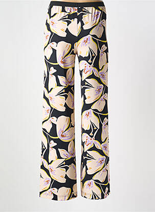Pantalon large tissage popeline taille normale noir MARAIS femme