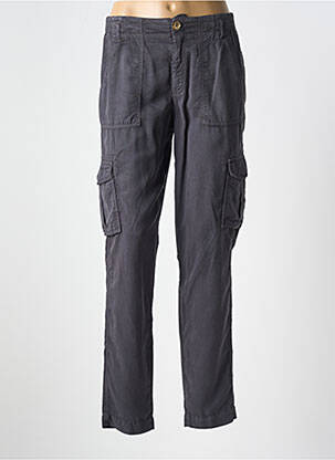 Pantalon cargo slim taille normale gris SUMMUM femme