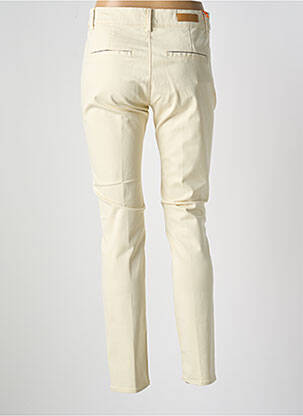 Pantalon chino tissage popeline taille normale beige HAPPY femme