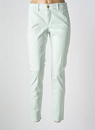 Pantalon chino taille basse taille basse vert HAPPY femme